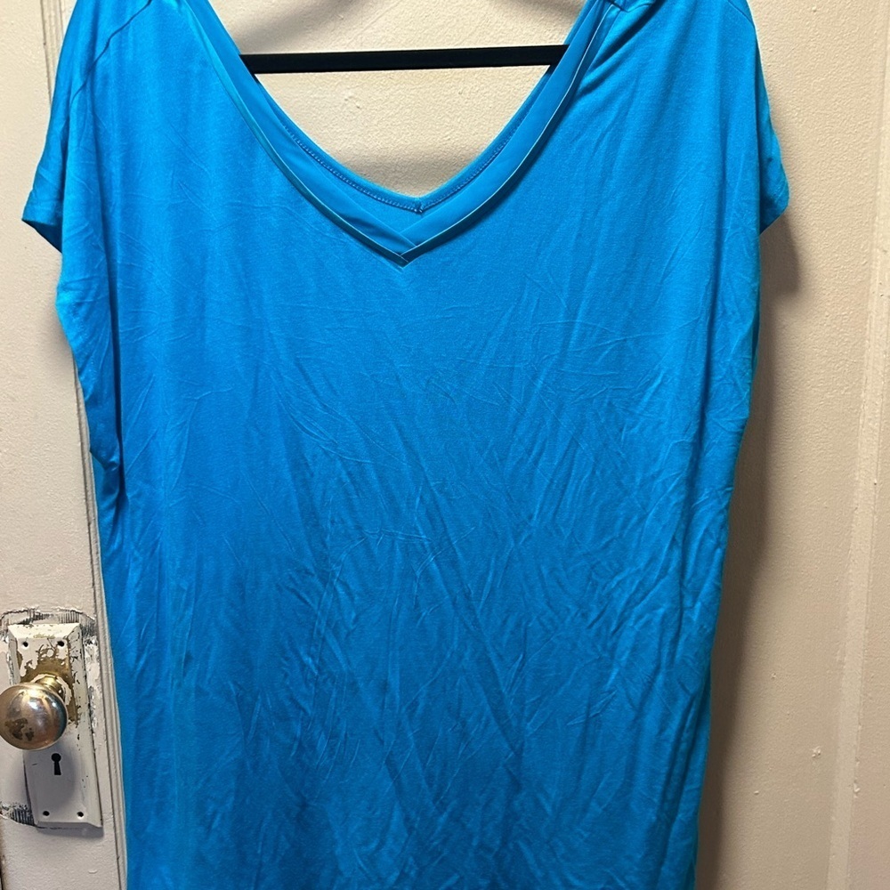 Blue Relaxed Short Sleeve T-Shirt